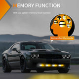 Nilight 6LED Amber White Surface Mount Flashing Emergency Strobe lights 4 PCS, view 6