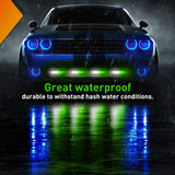 Nilight 6LED Green White Surface Mount Flashing Emergency Strobe lights 4 PCS, view 5