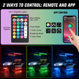 Nilight 6PCS Golf Cart RGB LED Underglow Light Strips Kit APP & Remote | Multi-Mode Neon Accent Lighting Lamp Sound Active Music Sync IP67 Waterproof 12V-66V Input for EZGO Yamaha Club Car, view 5