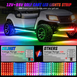 Nilight 6Pcs Golf Cart Underglow Light Kit for EZGO Yamaha Club Car, view 3