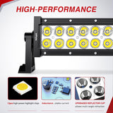Nilight 7.5 Inch 36 W LED Light Bar with Yellow Black Covers | Spot Lighting for Work Backup Off Road Driving Fog Lamp on Motorcycle Van Camper Pickup Golf Cart ATV UTV SUV Truck Boat 4x4, view 3
