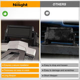 Nilight 7.5 Inch 36 W Spot LED Light Bar Black Cover | Protective Durable Polycarbonate Lens, Waterproof Dustproof Scratch-Proof for Double Row Side-Mounted Bumper Driving Fog Lamp, view 5