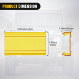 Nilight 7.5 Inch 36 W Spot LED Light Bar Yellow Cover | Protective Durable Polycarbonate Lens, Waterproof Dustproof Scratch-Proof for Double Row Side-Mounted Bumper Driving Fog Lamp, view 2