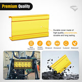 Nilight 7.5 Inch 36 W Spot LED Light Bar Yellow Cover | Protective Durable Polycarbonate Lens, Waterproof Dustproof Scratch-Proof for Double Row Side-Mounted Bumper Driving Fog Lamp, view 3