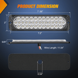 Nilight 7.5 Inch Aluminum Housing Tail Light 2 PCS 36 LED White Back Up Reverse Marker Light, view 2