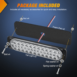 Nilight 7.5 Inch Aluminum Housing Tail Light 2 PCS 36 LED White Back Up Reverse Marker Light, view 3