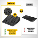Nilight 7 Inch 7000lbs Load Capacity Rise Height Heavy Duty Rubber Curb Ramp (Pair), view 3