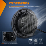 Nilight 7-Inch RGB LED Headlights with Amber Turn Signal, Remote Control, High/Low Beam, Compatible with Jeep Wrangler JK JKU 2007–2015, view 5
