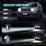 Nilight 7 Inch Round LED Halo Headlights and 4 IN Fog Lights w/Turn Signal Amber White DRL High Low Beam Compatible with 2007 2008 2009 2010 2011 2012 2013 2014 2015 2016 2017 2018 Wrangler JK JKU, view 4