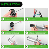 Nilight 7-Way Roumd Plug W/Spring Guard Male Plug, view 4
