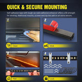 Nilight 70 Inch 216 Leds Running Board Amber White Light Strip (Pair), view 4