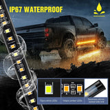 Nilight 70 Inch 216 Leds Running Board Amber White Light Strip (Pair), view 6