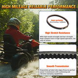 Nilight 725 Go Kart Drive Belt Fit for Hammerhead 80T Mudhead 208R 14704 Trailmaster Mid Karts MB200 XRX Mud Head Go Kart 6.5HP Engine 30 Series Torque Converter Belt Replacement 9.100.018-725, 1 Pack, view 6