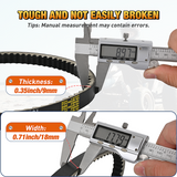 Nilight 725 Go Kart Drive Belt Fit for Hammerhead 80T Mudhead 208R 14704 Trailmaster Mid Karts MB200 XRX Mud Head Go Kart 6.5HP Engine 30 Series Torque Converter Belt Replacement 9.100.018-725, 2 Pack, view 2