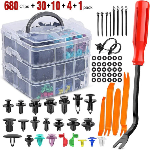 Nilight 725 Pcs Bumper Retainer Clips Car Push Retainer Kit