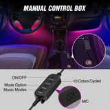 Nilight 72Leds RGBIC Interior Light Strip APP RF Remote Control 4PCS, view 4