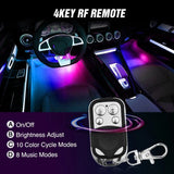 Nilight 72Leds RGBIC Interior Light Strip APP RF Remote Control 4PCS, view 6