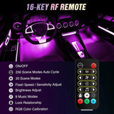 Nilight 72Leds RGBIC USB Interior Light Strip APP RF Remote Control 4PCS, view 5