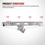 Nilight 740-480 Rear Driver Side Window Regulator with Motor, Compatible with 1999–2005 BMW E46 323i 328i 325i 325xi 330i 330xi (Sedan/Wagon Only), Power Window Lift Assembly, OE Replacement, view 4