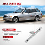 Nilight 740-480 Rear Driver Side Window Regulator with Motor, Compatible with 1999–2005 BMW E46 323i 328i 325i 325xi 330i 330xi (Sedan/Wagon Only), Power Window Lift Assembly, OE Replacement, view 6