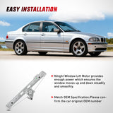 Nilight 740-481 Rear Passenger Side Window Regulator with Motor, Compatible with 1999–2005 BMW E46 323i 328i 325i 325xi 330i 330xi (Sedan/Wagon Only), Power Window Lift Assembly, OE Replacement, view 6