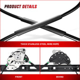 Nilight 740-484 Front Driver Side Power Window Regulator,Compatible with BMW E46 323i 325i 325xi 328i 330i 330xi 1999 2000 2001 2002 2003 2004 2005, view 3