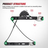 Nilight 740-484 Front Driver Side Power Window Regulator,Compatible with BMW E46 323i 325i 325xi 328i 330i 330xi 1999 2000 2001 2002 2003 2004 2005, view 4