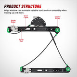 Nilight 740-485 Front Passenger Side Power Window Regulator,Compatible with BMW E46 323i 325i 325xi 328i 330i 330xi 1999 2000 2001 2002 2003 2004 2005, view 4