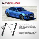 Nilight 740-485 Front Passenger Side Power Window Regulator,Compatible with BMW E46 323i 325i 325xi 328i 330i 330xi 1999 2000 2001 2002 2003 2004 2005, view 6