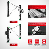 Nilight 741-484 Power Window Regulator/Motor Front Driver Side Compatible with BMW E46 325i 328i 330i 1999 2000 2001 2002 2003 2004 2005 Sedan, view 2