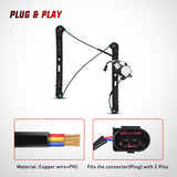 Nilight 741-484 Power Window Regulator/Motor Front Driver Side Compatible with BMW E46 325i 328i 330i 1999 2000 2001 2002 2003 2004 2005 Sedan, view 4