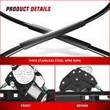 Nilight 741-485 Power Window Regulator/Motor Front Passenger Side Compatible with BMW E46 325i 328i 330i 1999 2000 2001 2002 2003 2004 2005 Sedan, view 3