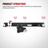 Nilight 741-527 Power Window Regulator/Motor Front Passenger Side Compatible with Jeep Liberty KJ 2002 2003 2004 2005 2006,Front Right Side, view 3