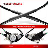 Nilight 741-586 Window Regulator/Motor Front Driver Side Compatible with 2003-2014 Ford E150 E250 Econoline E350 E450 E550 Super Duty 2004 2005 2006 2007 2008 2009 2010 2011 2012 2013 2014, view 3