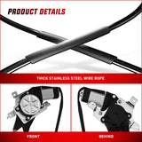 Nilight 741-587 Power Window Regulator/Motor Front Passenger Side Compatible with 2003-2014 Ford E150 E250 Econoline E350 E450 E550 Super Duty 2005 2006 2007 2008 2009 2010 2011 2012 2013 2014, view 4