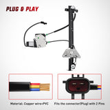 Nilight 741-648 Power Window Regulator and Motor Front Passenger Side Compatible with Dodge Dakota 2000 2001 2002 2003 2004,Dodge Durango 1998 1999 2000 2001 2002 2003,Front Left Side, view 4