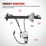 Nilight 741-648 Power Window Regulator and Motor Front Passenger Side Compatible with Dodge Dakota 2000 2001 2002 2003 2004,Dodge Durango 1998 1999 2000 2001 2002 2003,Front Left Side, view 6