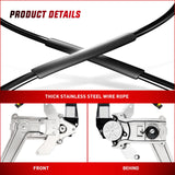 Nilight 741-752 Power Window Regulator and Motor Front Passenger Side Compatible with Dodge Ram 1500 1994 1995 1996 1997 1998 1999 2000 2001,Ram 2500 3500 1994-2002,Front Right Side, view 3