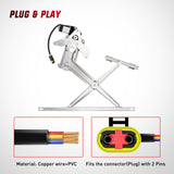 Nilight 741-752 Power Window Regulator and Motor Front Passenger Side Compatible with Dodge Ram 1500 1994 1995 1996 1997 1998 1999 2000 2001,Ram 2500 3500 1994-2002,Front Right Side, view 4