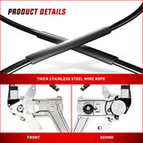 Nilight 741-753 Power Window Regulator and Motor Front Driver Side Compatible with Dodge Ram 1500 1994 1995 1996 1997 1998 1999 2000 2001,Ram 2500 3500 1994-2002,Front Left Side, view 3