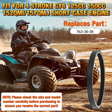 Nilight 743-20-30 CVT Drive Belt Fit for GY6 125cc 150cc 152QMI/157QMJ Short-Case Engine Roketa, Taotao, Vespa, Jonway, Belts for Go Kart, Scooter, ATV, 1 Pack, view 4