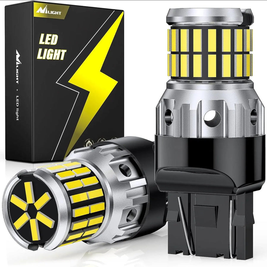Nilight 7440 7441 7443 T20 992 W21W 6500k Xenon White LED Bulbs (Pairs)