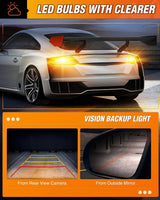 Nilight 7440 7443 T20 4014 63SMD Amber Yellow LED Bulbs (Pairs), view 4