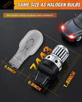 Nilight 7440 7443 T20 4014 63SMD Red LED Bulbs (Pairs), view 5