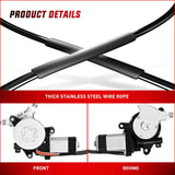 Nilight 748-131 Power Window Regulator and Motor Front Driver Side Compatible with Honda Element 2003 2004 2005 2006 2007 2008 2009 2010 2011,Front Left Side, view 3