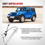 Nilight 748-912 Window Regulator and Motor Front Driver Side Compatible with Jeep Wrangler 2007-2017 Sport Utility,Wrangler JK 2018 Sport Utility 2010 2011 2012 2013 2014 2015 2016 2017, view 6