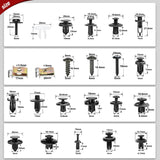 Nilight 795Pcs Car Push Retainer Clips Auto Fasteners Kit Included 16 Sizes Nylon Bumper Fender Rivets Door Trim Panel Clips with 5 Fasteners Remover 10 Cable Ties for Toyota GM Ford Honda Chevy, view 2