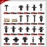 Nilight 795Pcs Car Push Retainer Clips Auto Fasteners Kit Included 16 Sizes Nylon Bumper Fender Rivets Door Trim Panel Clips with 5 Fasteners Remover 10 Cable Ties for Toyota GM Ford Honda Chevy, view 3