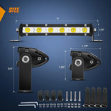 Nilight 7 Inch 18W 6LED Single Row Ultra-Slim Spot LED Light Bars, view 2