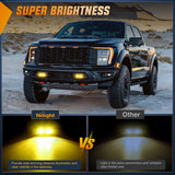 Nilight 7Inch 40W Flush Mount Amber Flood LED Work Light (Pair), view 6
